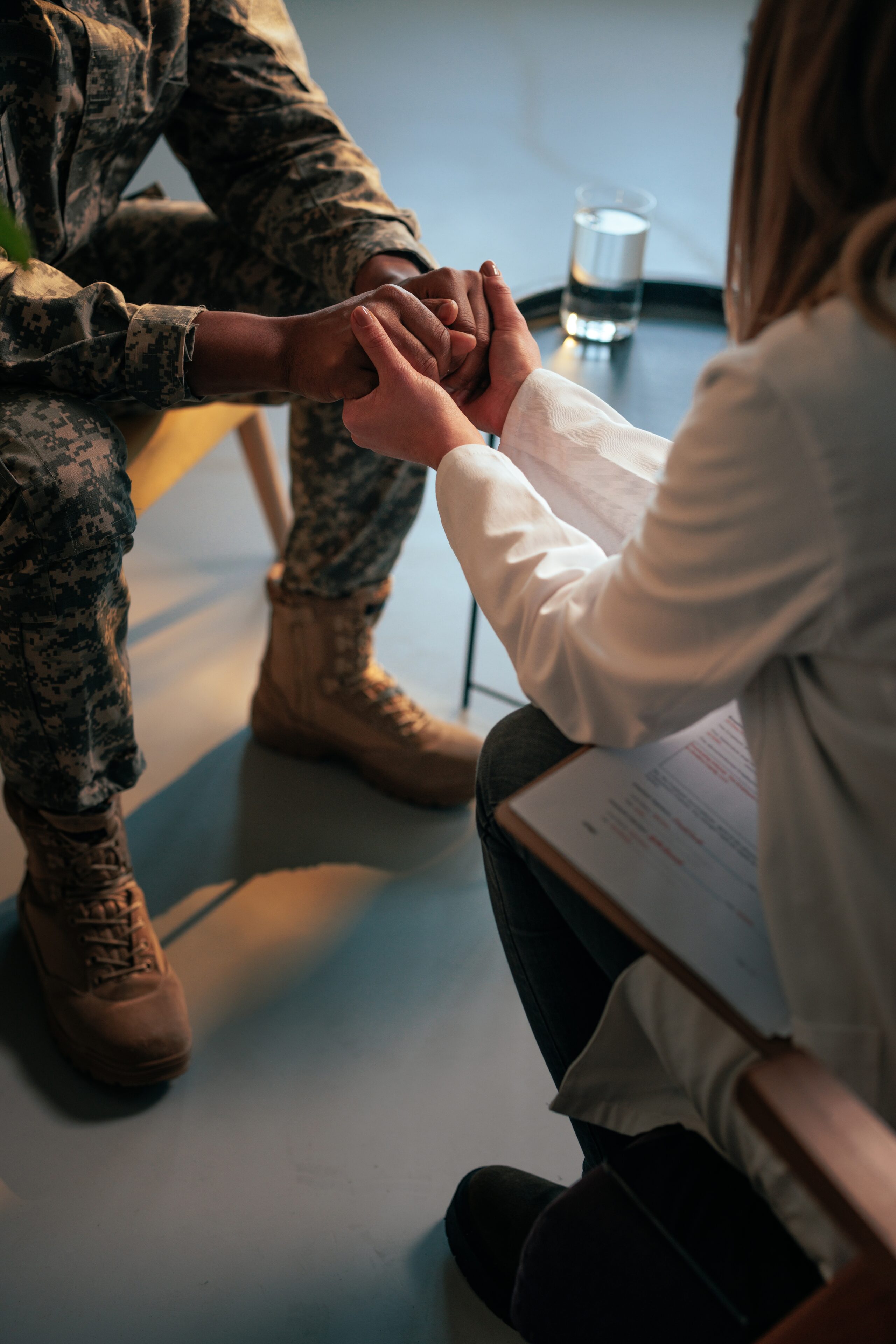 soldier in therapy